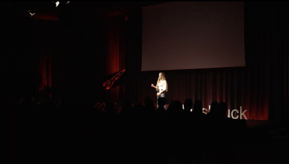 Vermilion Talent as speaker on the TEDx stage